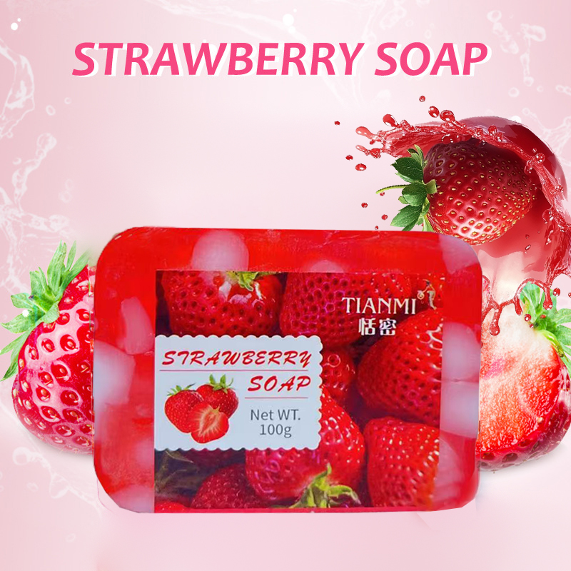 Soap Making Olive Oil - Strawberry Jelly Soap, rich in strawberries