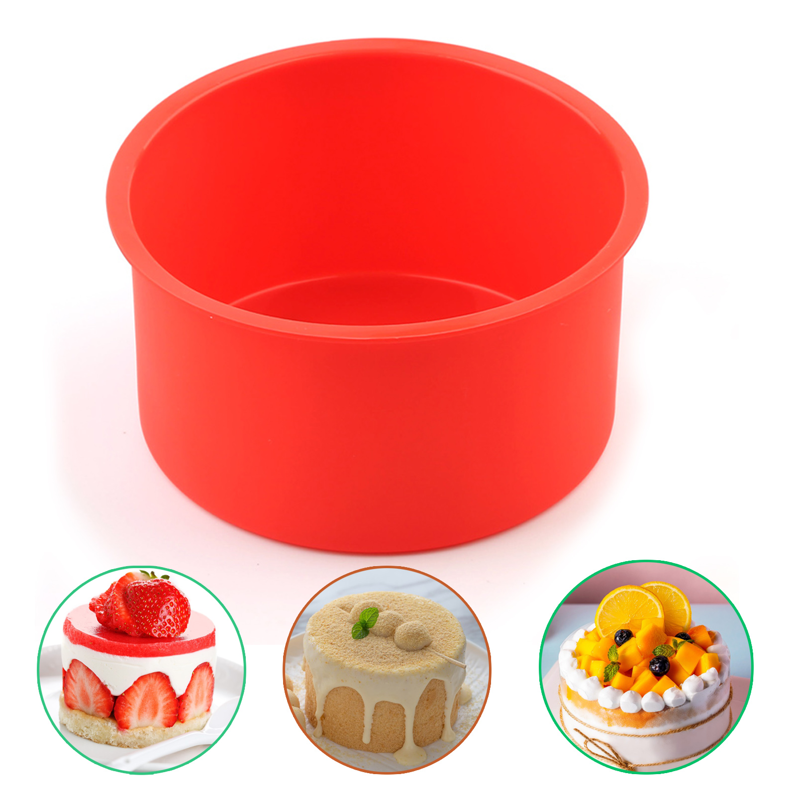 Soap Making Scents - 1 Piece of 4inch Round Silicone