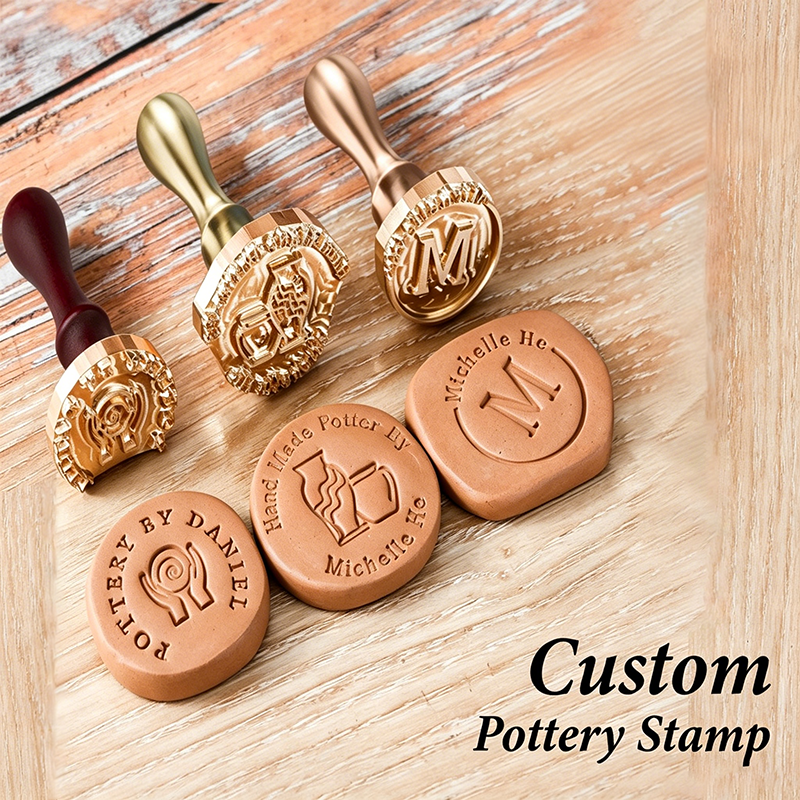 Soap Stamp Custom - 4cm Custom Clay stamp for Pottery