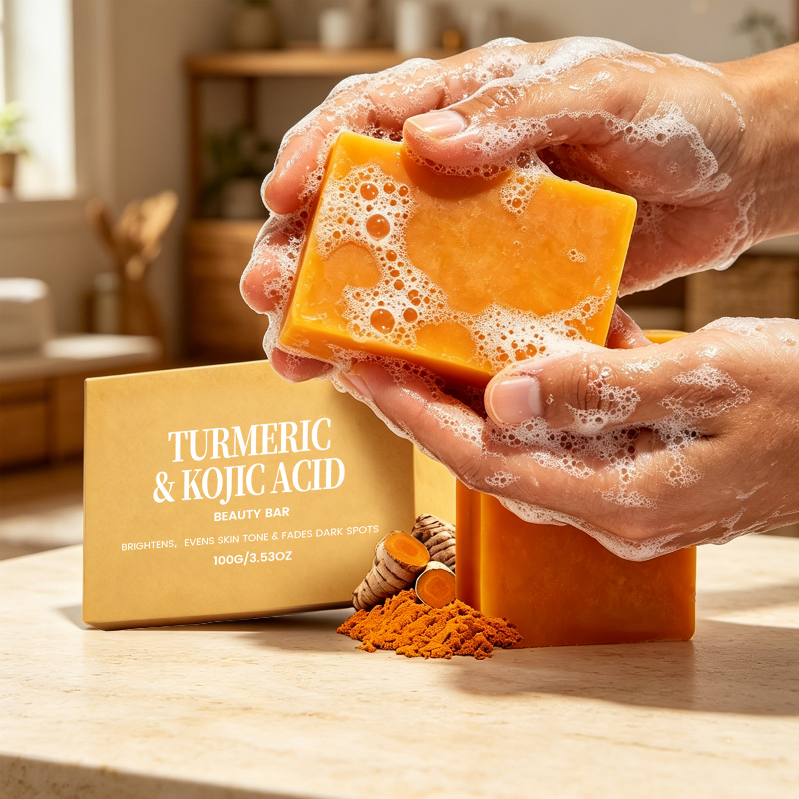 Soap Making Olive Oil - Turmeric Kojic Soap Exfoliating Deep Clean