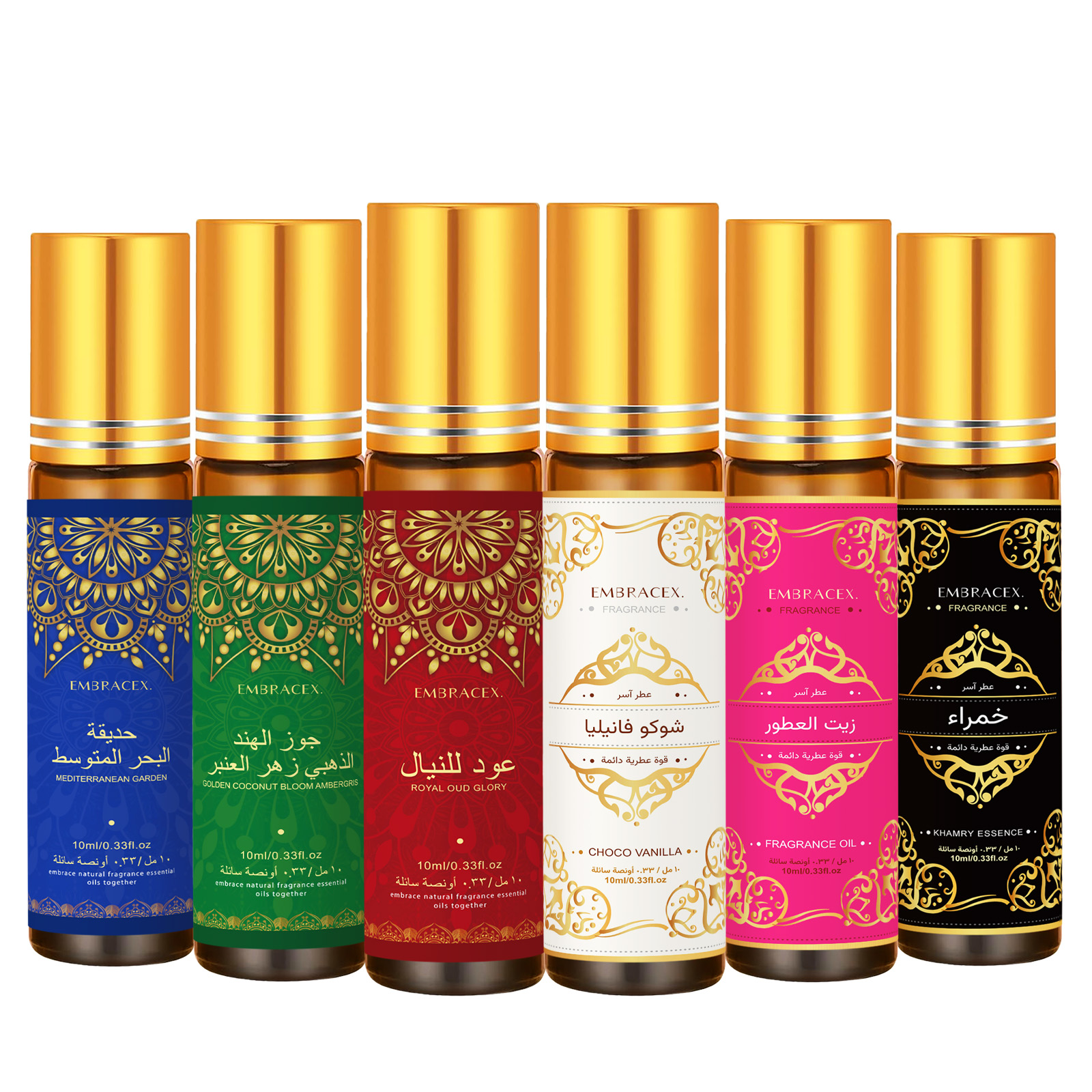 Soap Making Scents - 8PC/1PC 10ml Roller Essential Oils Eid