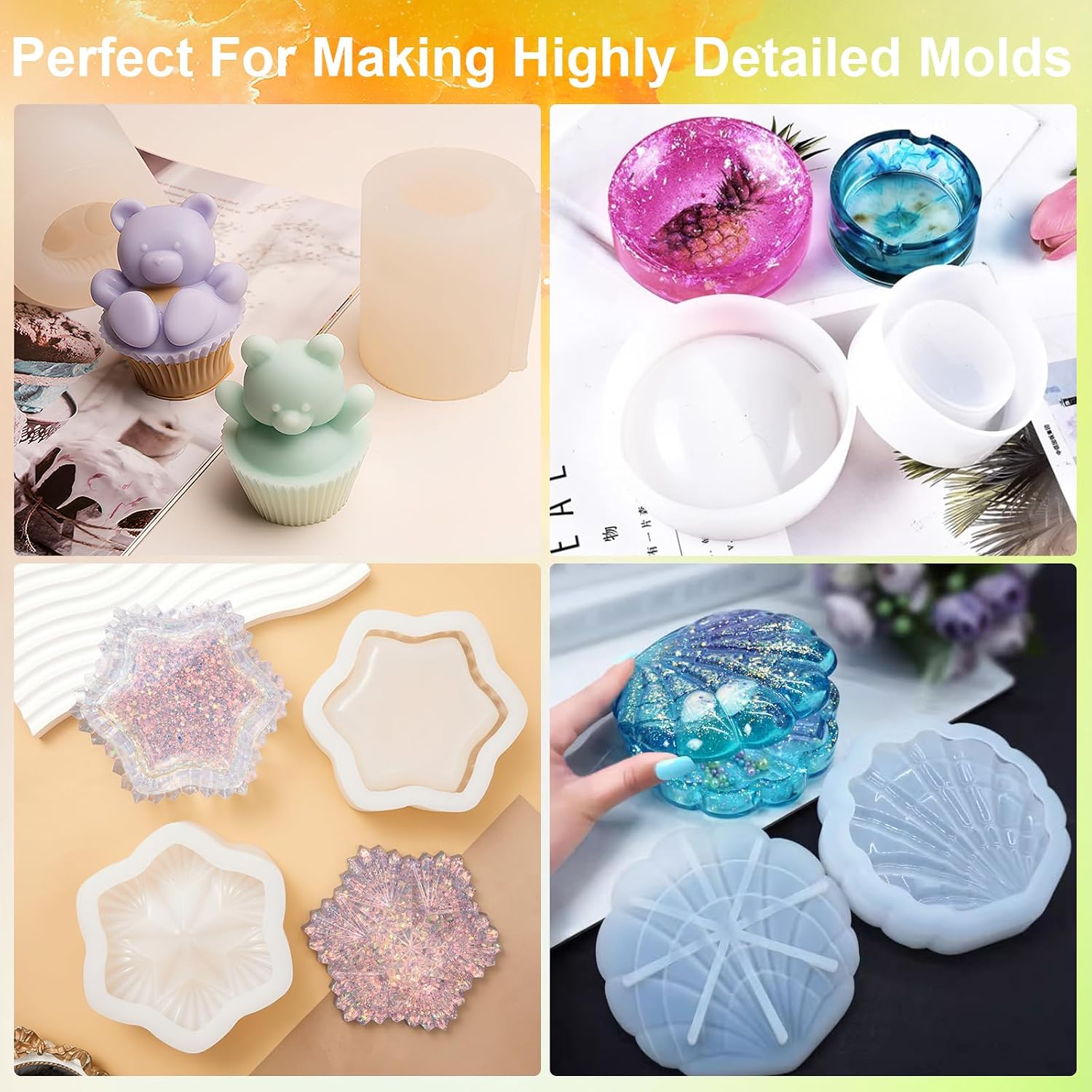 Silicone Mold Making Kit, 4LEl - Soap Making Liquid recension och pris