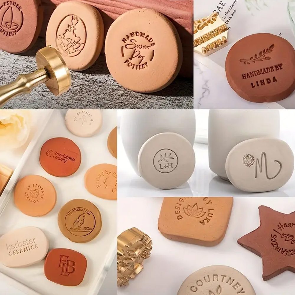 Custom Pottery Stamp for Clay  - Soap Stamp Custom recension och pris