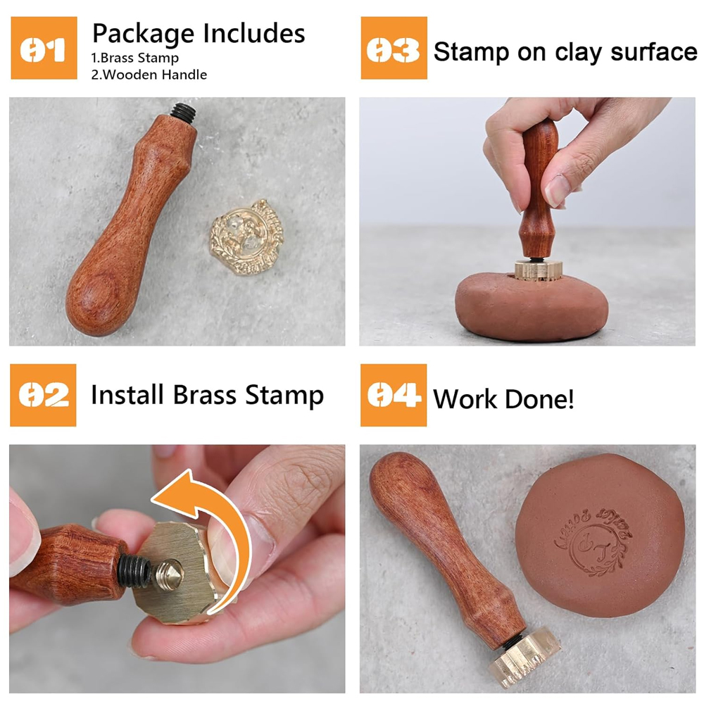 Custom Pottery Stamp for Clay  - Soap Stamp Custom recension och pris