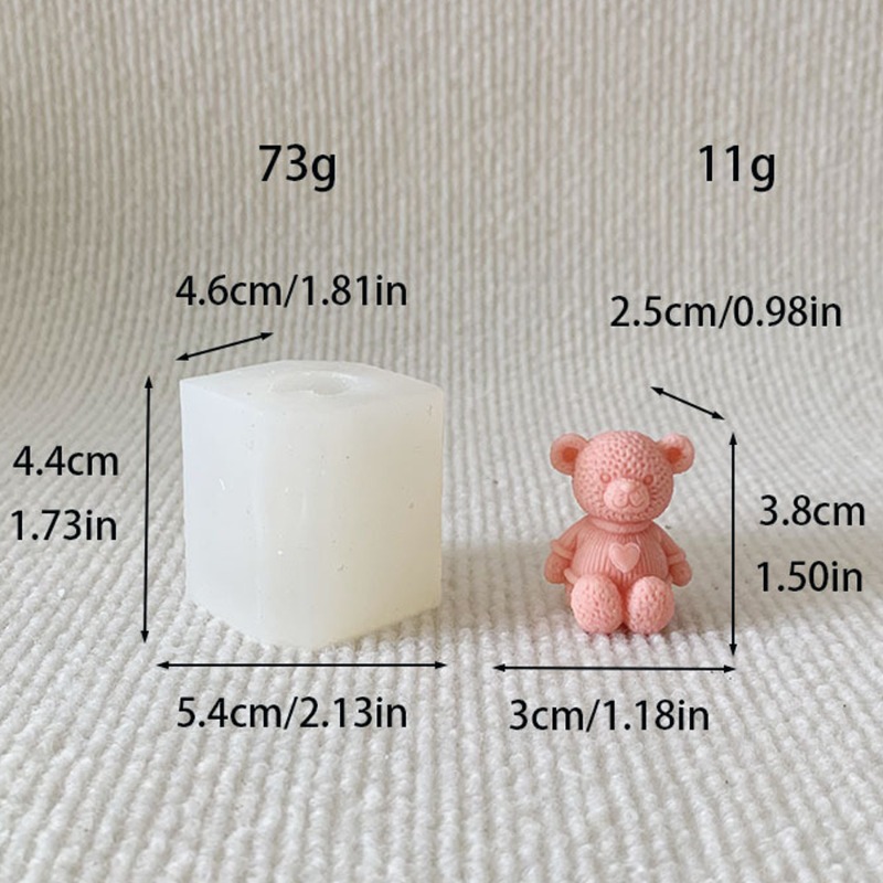 Mini Love Bear Candle Silicone - Soap Making Equipment For Beginners recension och pris