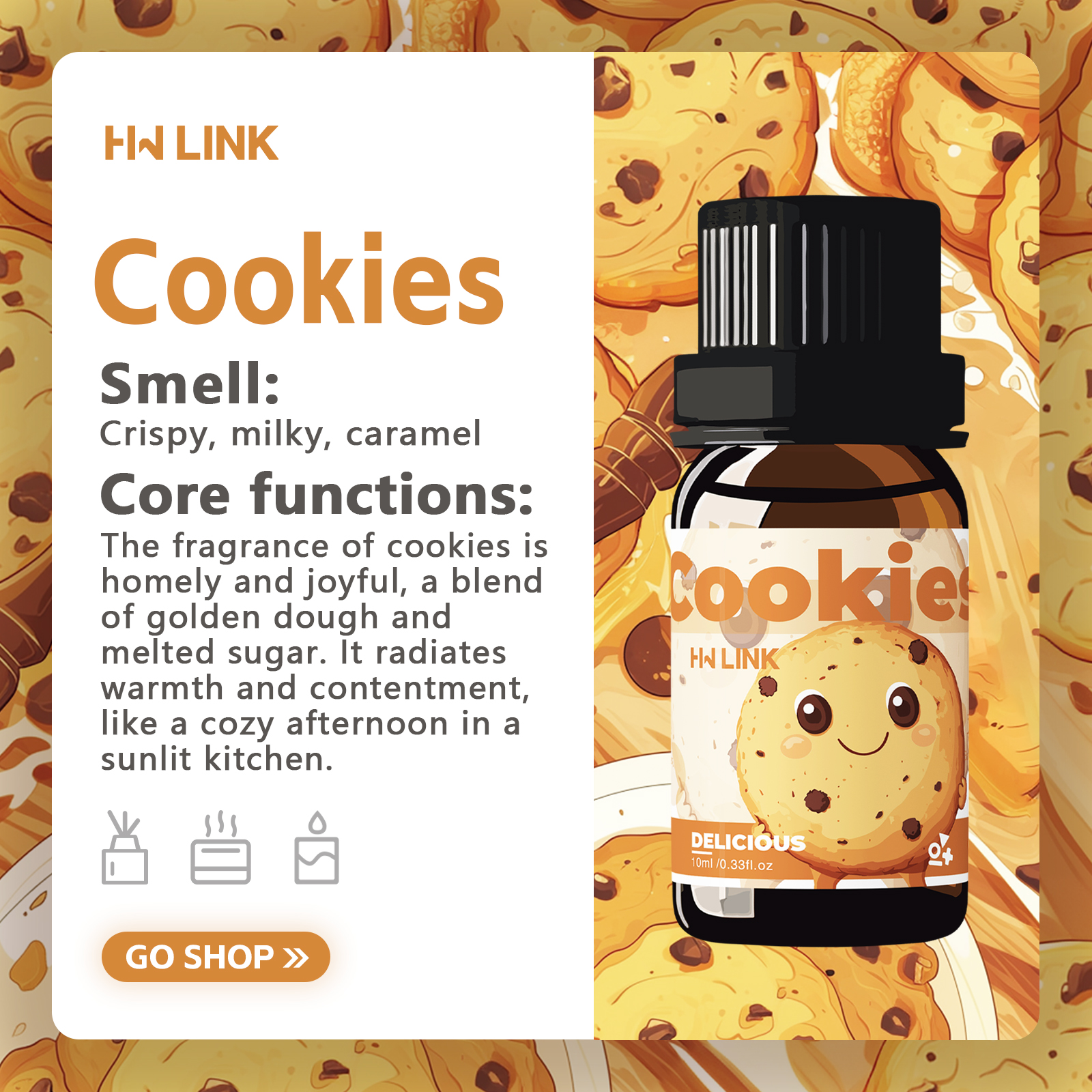 10ml Cookies Essential Oils  f - Soap Making Scents recension och pris