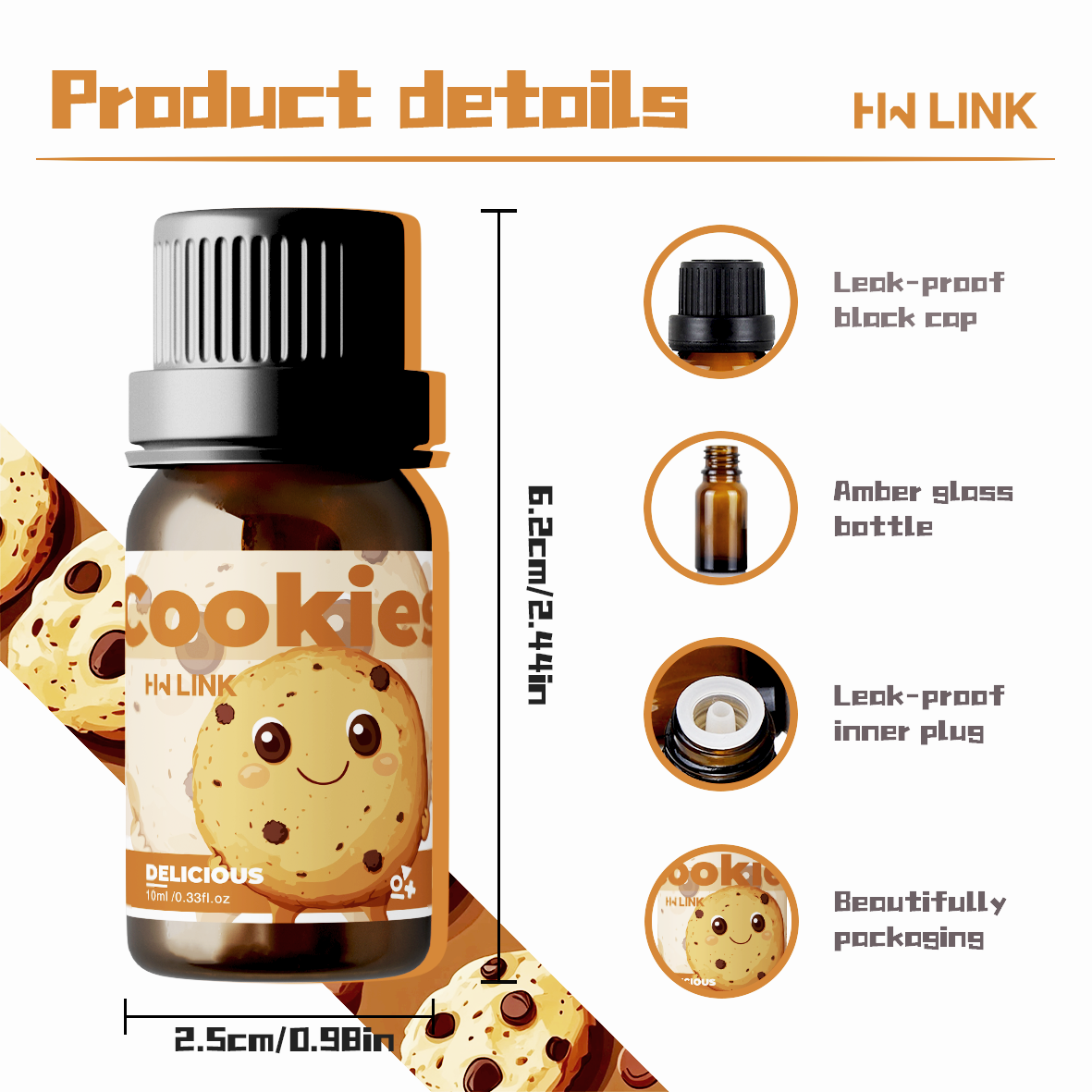 10ml Cookies Essential Oils  f - Soap Making Scents recension och pris