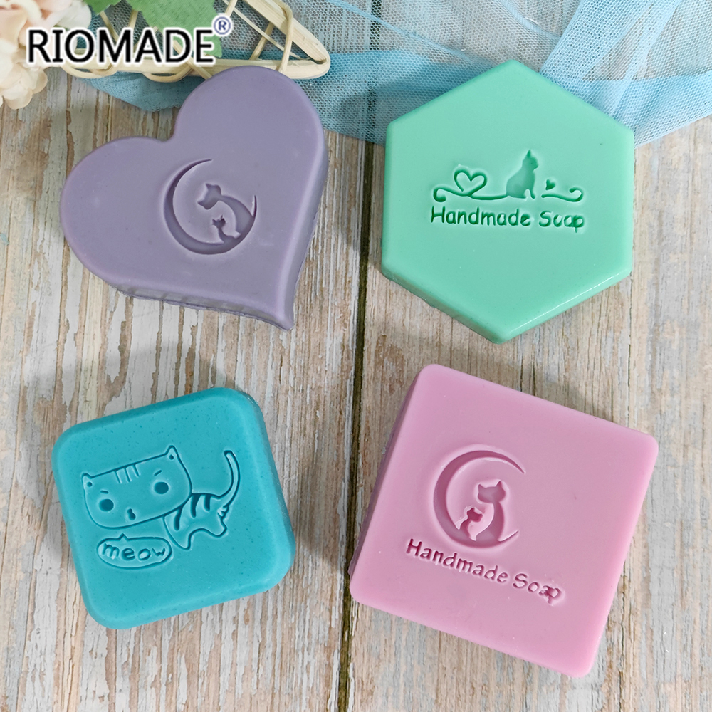 Cute Cat Handmade Soap Stamp K - Soap Stamp Custom recension och pris