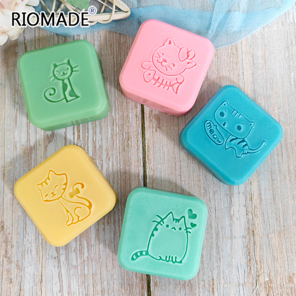 Cute Cat Handmade Soap Stamp K - Soap Stamp Custom recension och pris