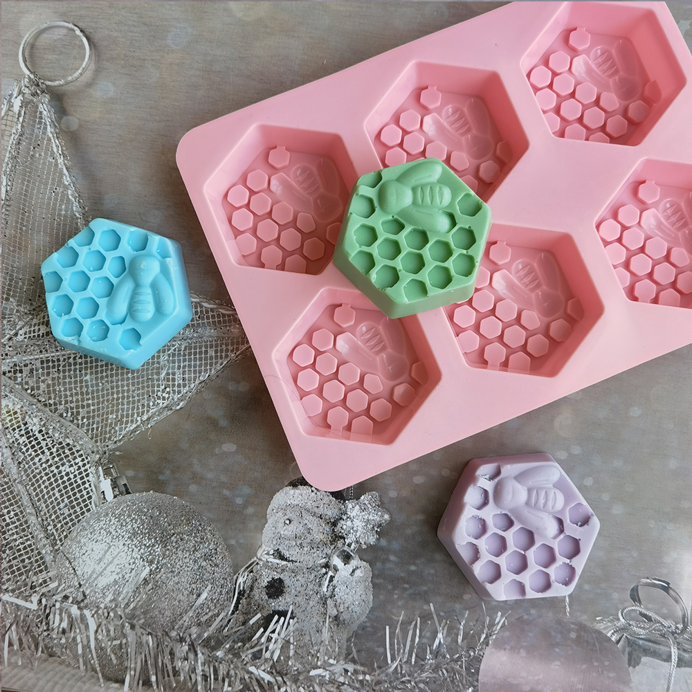 Silicone Hexagonal Bee Soap Mo - Soap Making Accessories recension och pris