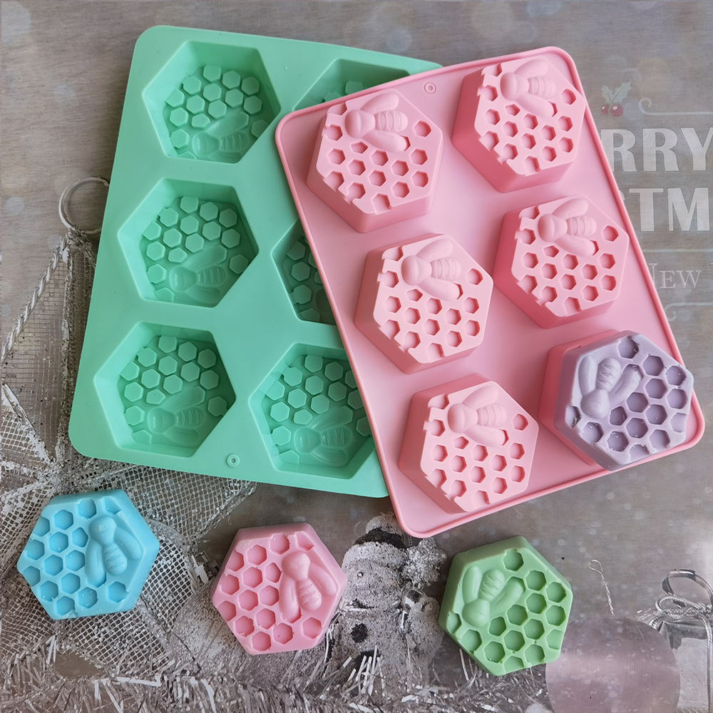 Silicone Hexagonal Bee Soap Mo - Soap Making Accessories recension och pris