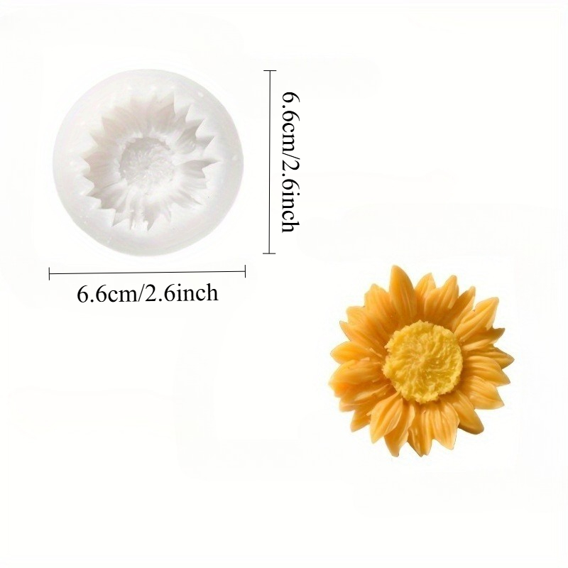 Vibrant 3D Sunflower Silicone  - Soap Making Supplies recension och pris