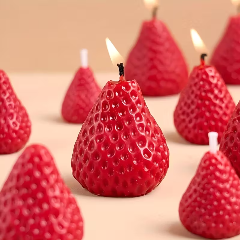 Strawberry Silicone Candle Mol - Soap Making Molds recension och pris