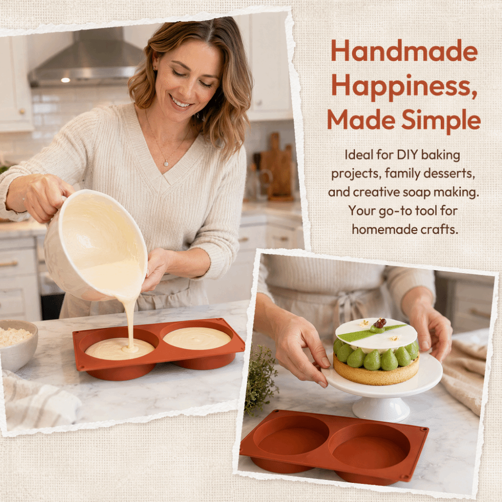 Cylinder Shaped Silicone Bakin - Soap Making Accessories recension och pris