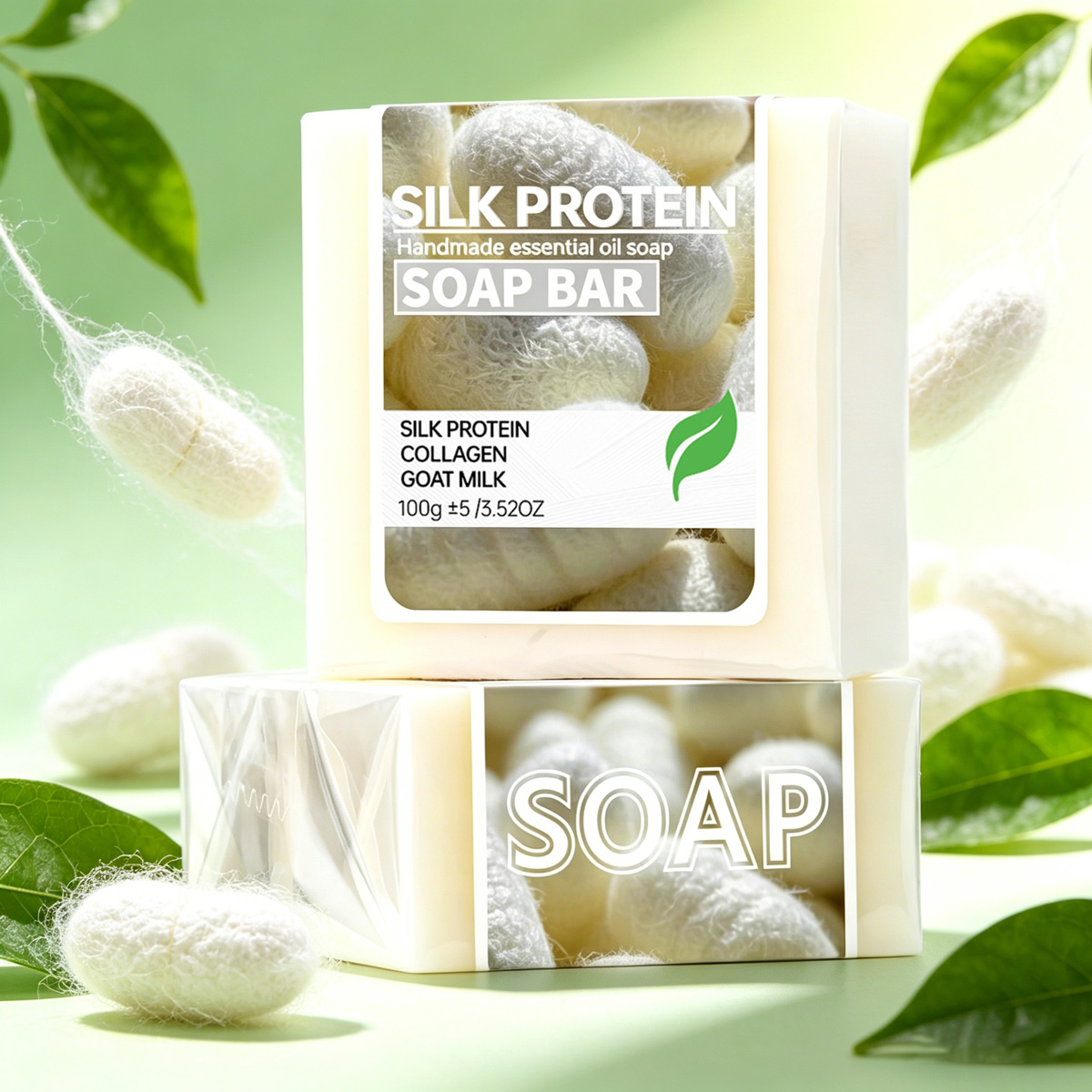2Pcs/Silk Protein Drawing Soap - Soap Making Olive Oil recension och pris