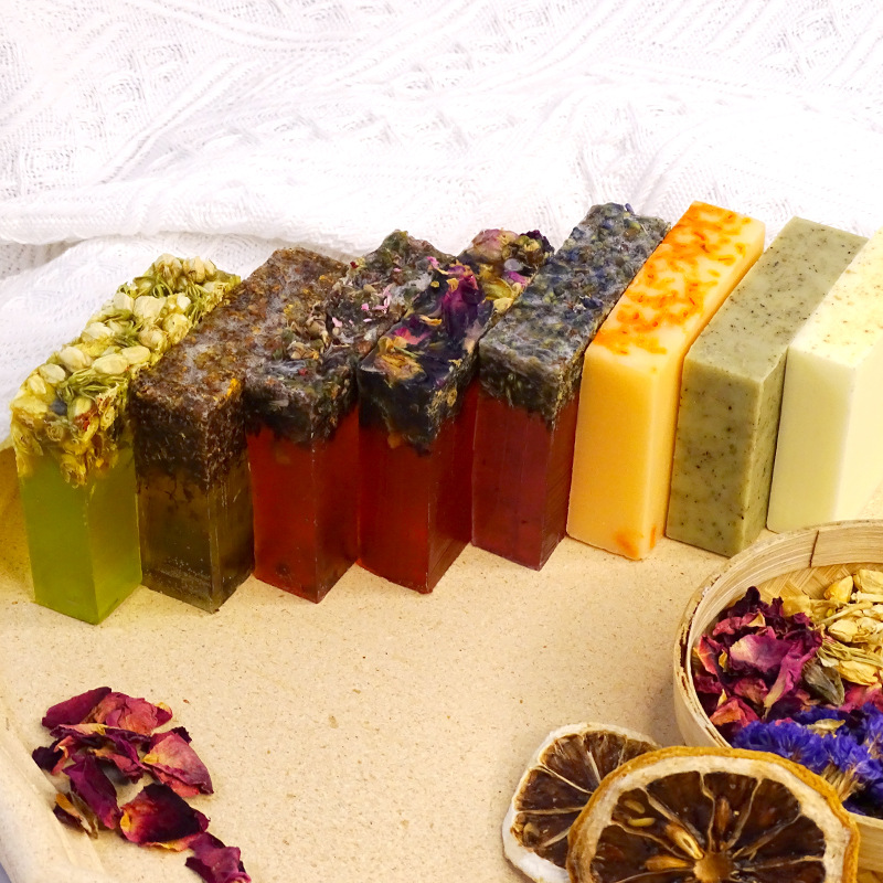 8 Types of 80g Flower Handmade - Soap Making Olive Oil recension och pris