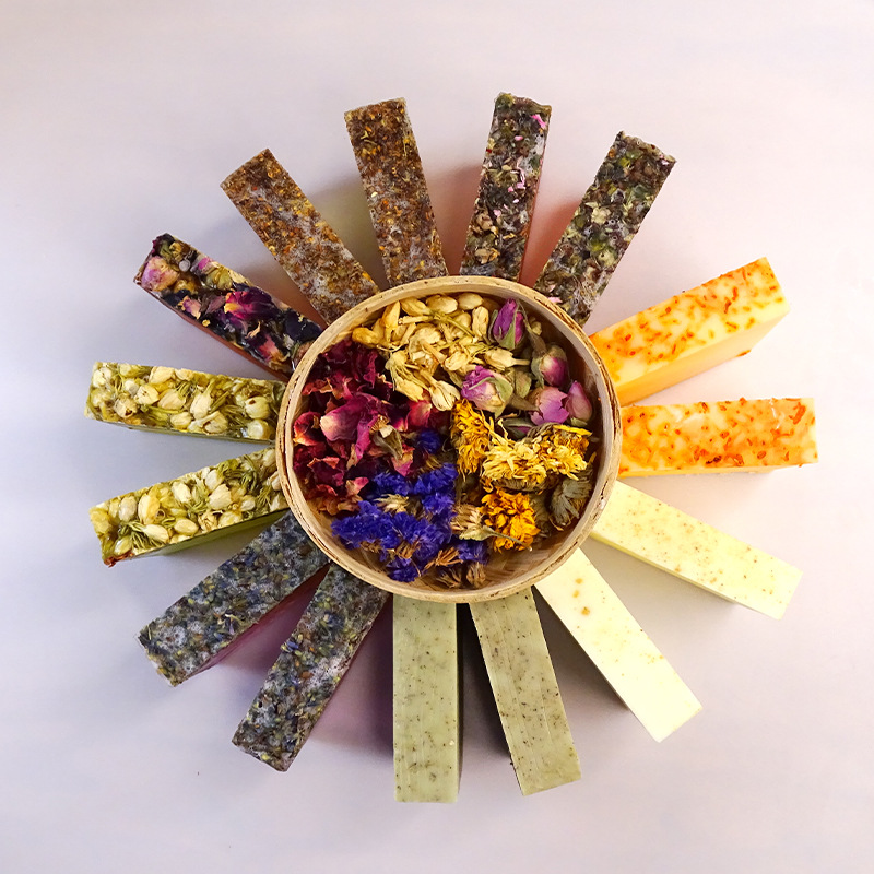 8 Types of 80g Flower Handmade - Soap Making Olive Oil recension och pris