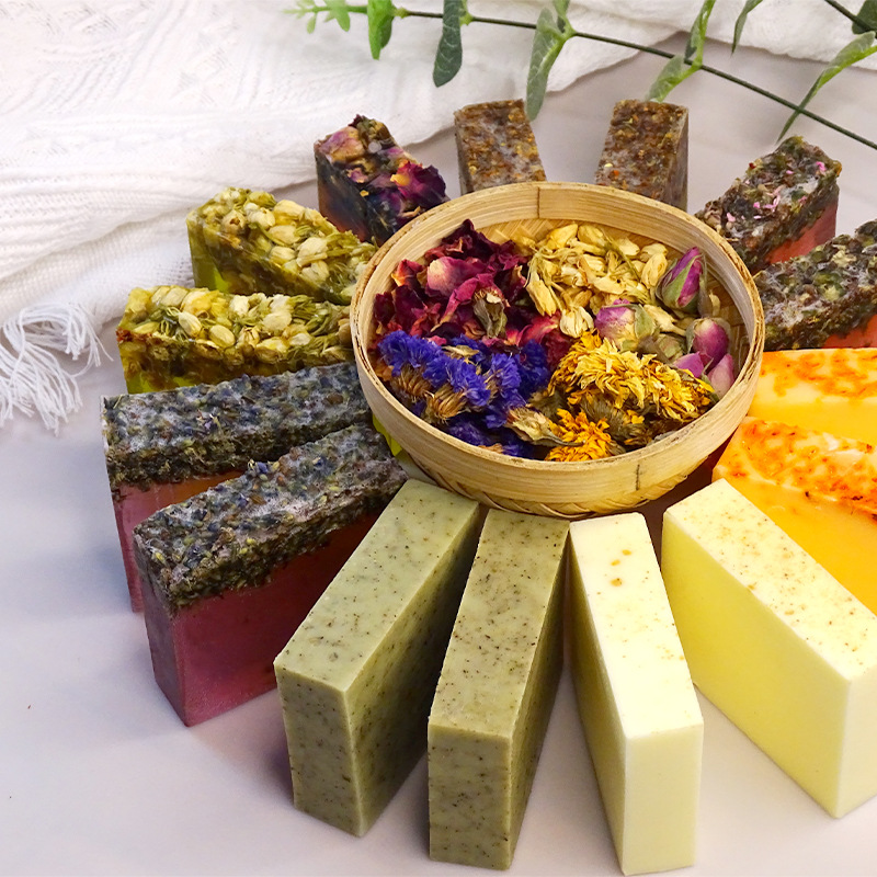 8 Types of 80g Flower Handmade - Soap Making Olive Oil recension och pris
