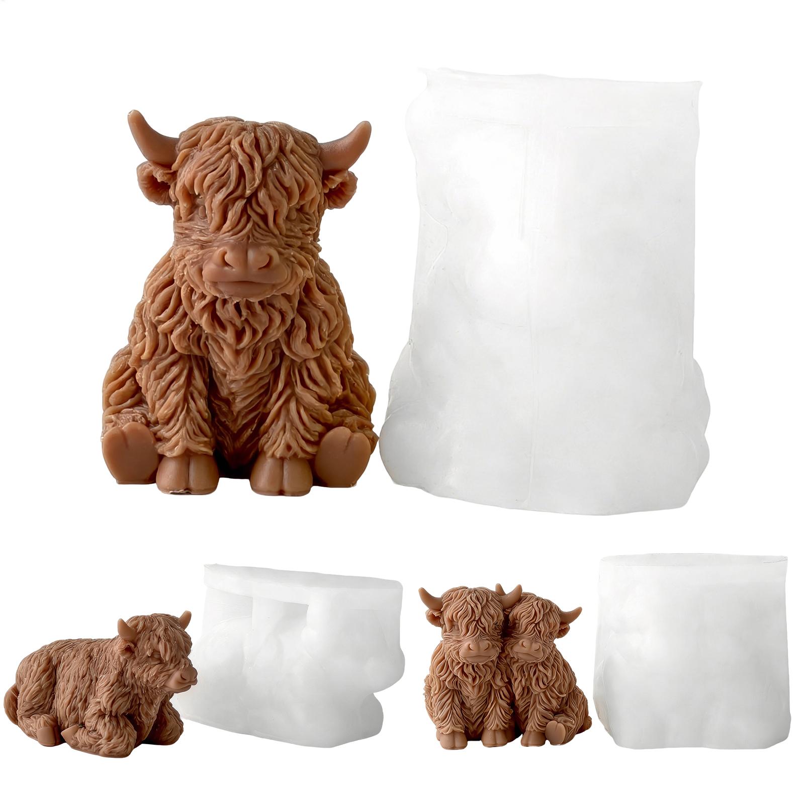 Highland Cow Silicone Mold Reu - Soap Making Equipment For Beginners recension och pris