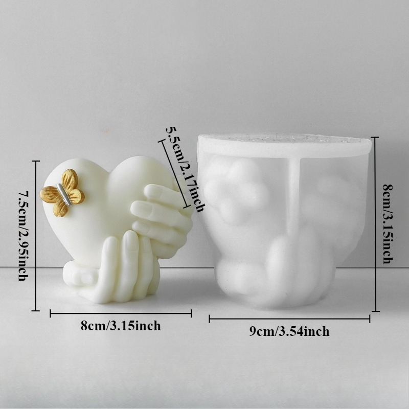 Hand Hold Love Silicone Candle - Soap Making Equipment For Beginners recension och pris