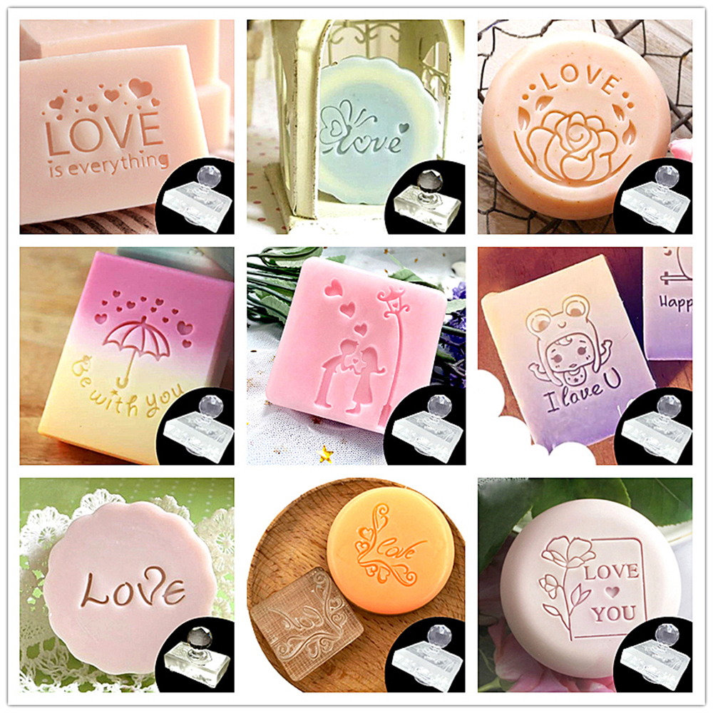 LOVE Word Valentine's Day Flow - Soap Stamp Custom recension och pris