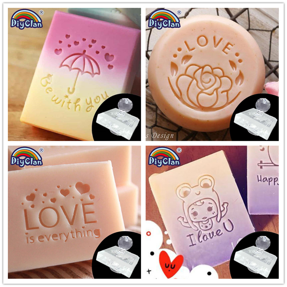 LOVE Word Valentine's Day Flow - Soap Stamp Custom recension och pris