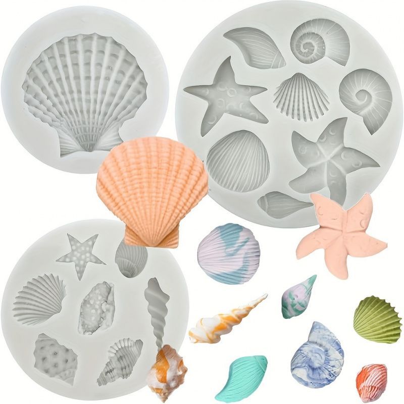 3pcs/set, Shell Mold Set, Irre - Soap Making Easy recension och pris