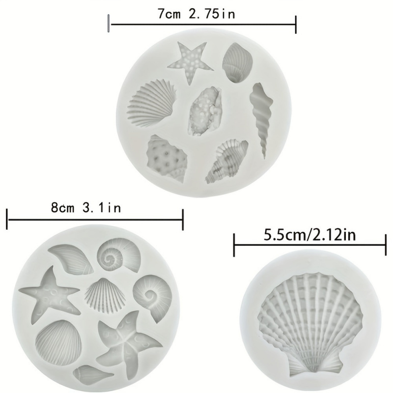 3pcs/set, Shell Mold Set, Irre - Soap Making Easy recension och pris