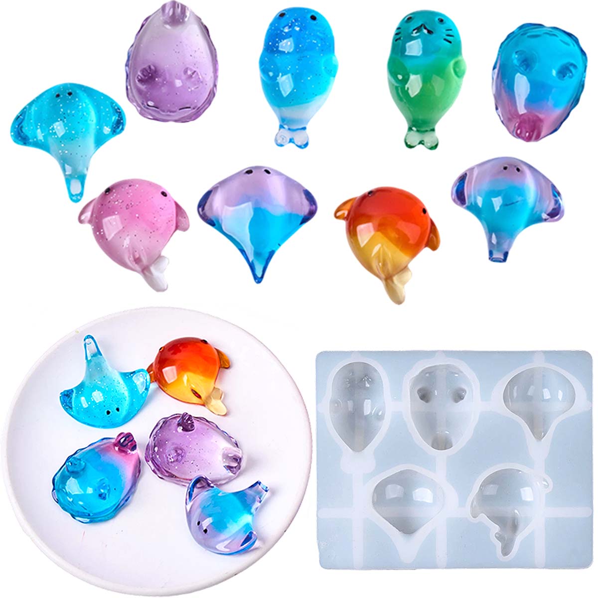 3D Healing Kawaii Manta Ray Wh - Soap Making Supplies recension och pris