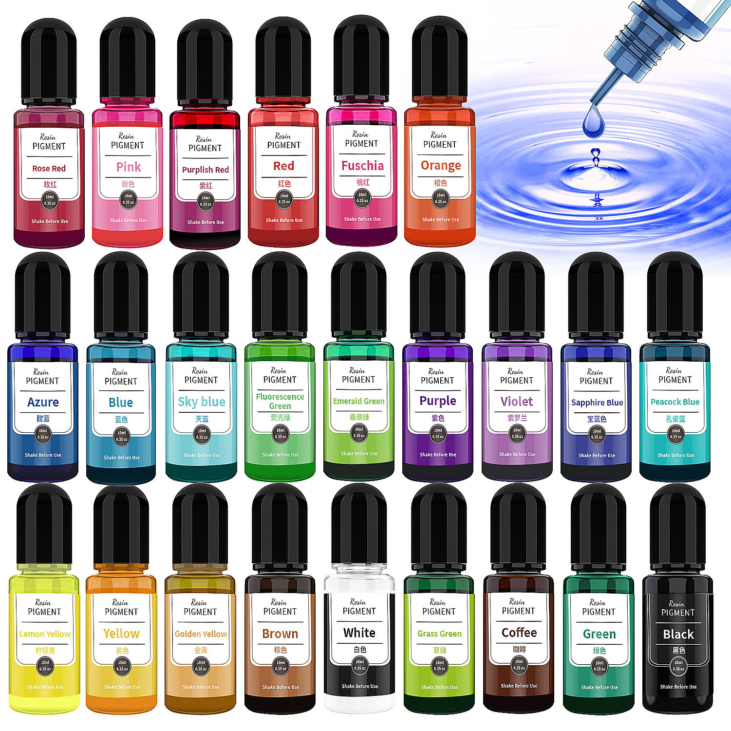 10ml/bottle Epoxy Resin Pigmen - Soap Making Liquid recension och pris