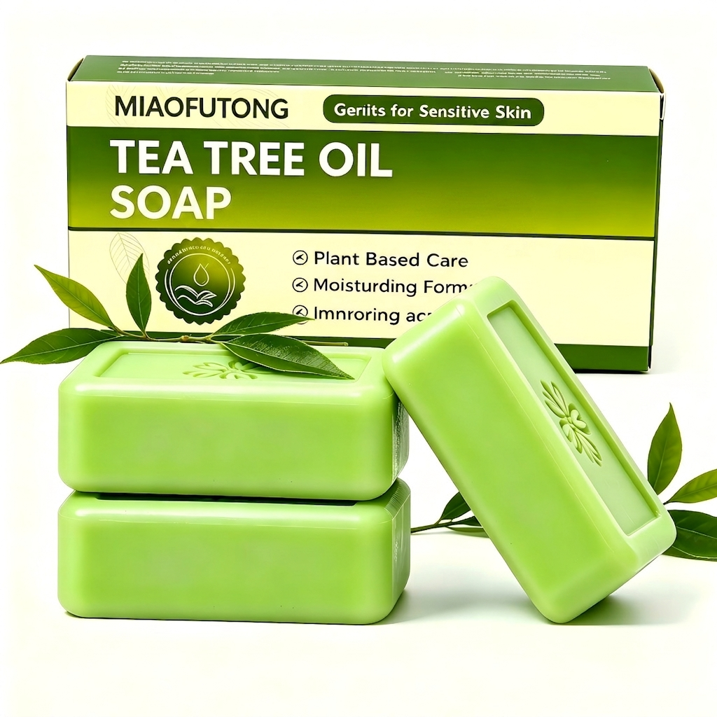 Tea Tree Oil Soap Bar for Men  - Soap Making Olive Oil recension och pris