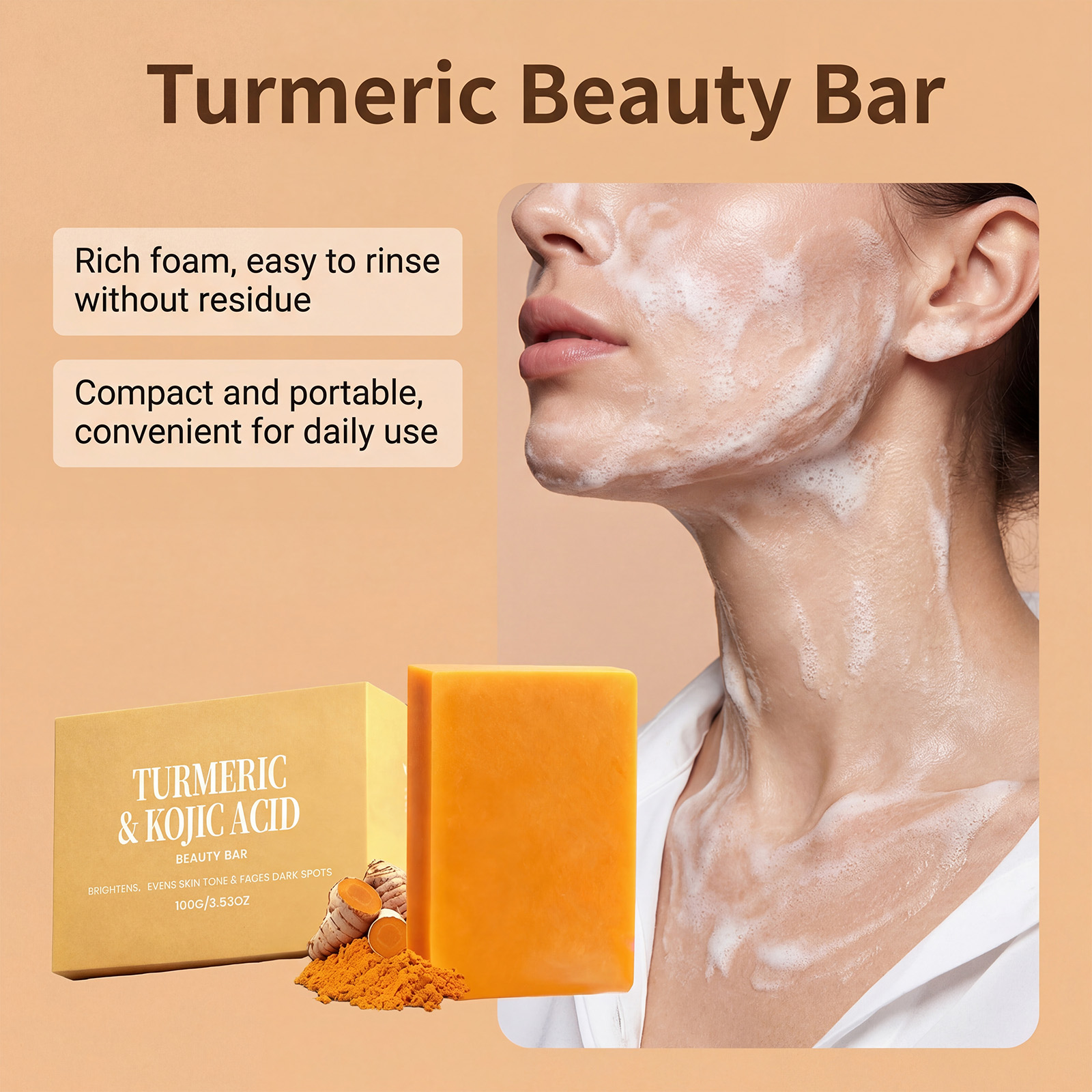 Turmeric Kojic Soap Exfoliatin - Soap Making Olive Oil recension och pris
