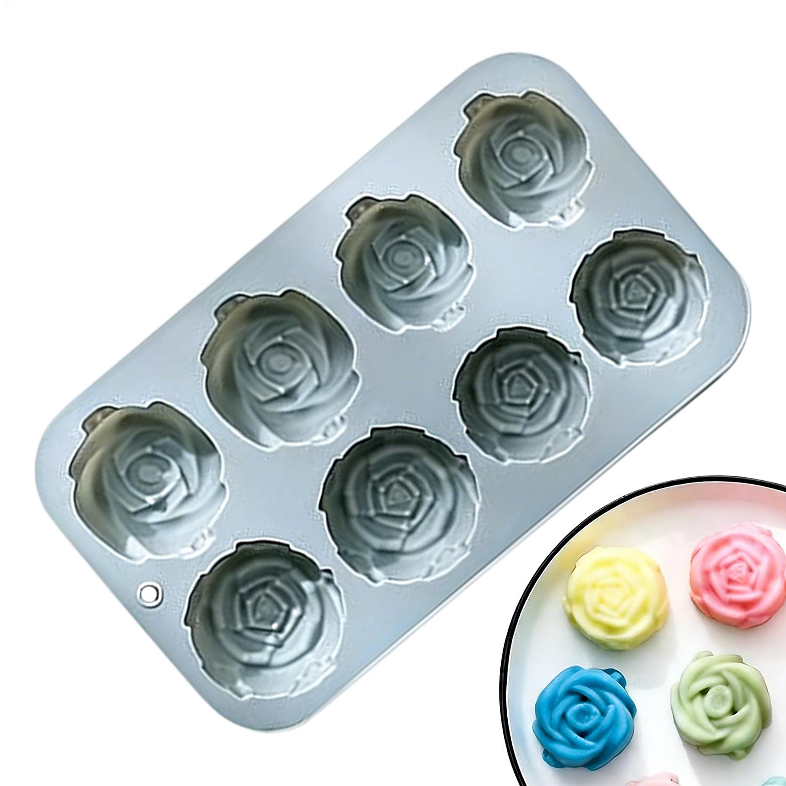 8 Holes Rose Flower Silicone M - Soap Making Accessories recension och pris