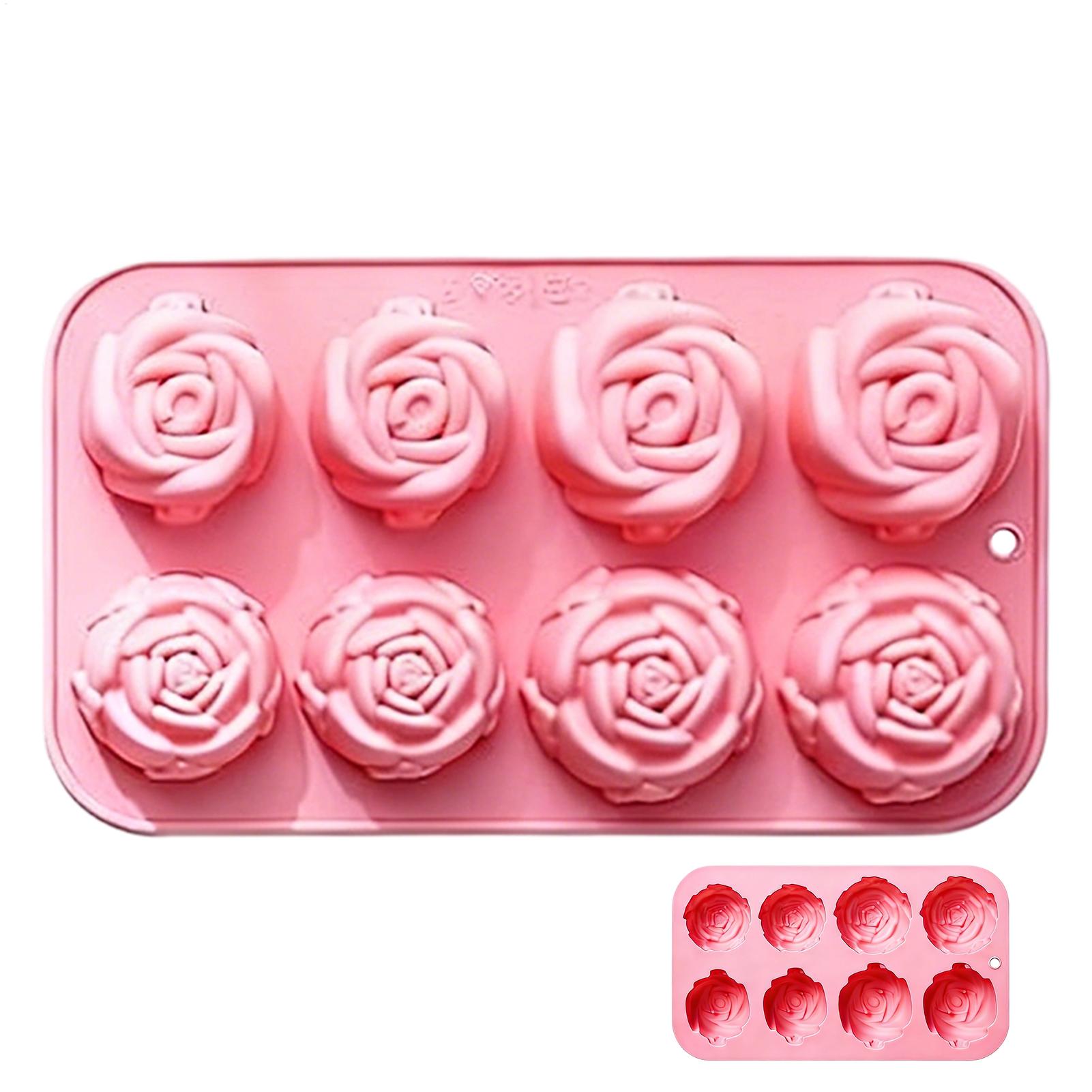 8 Holes Rose Flower Silicone M - Soap Making Accessories recension och pris
