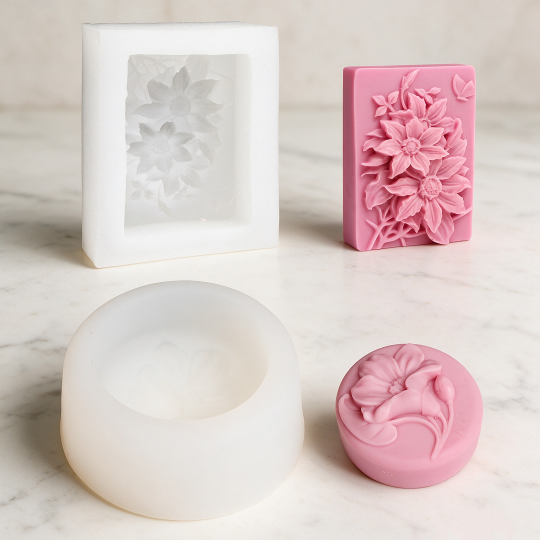 Vintage Floral Sunflower Silic - Soap Making Scents recension och pris