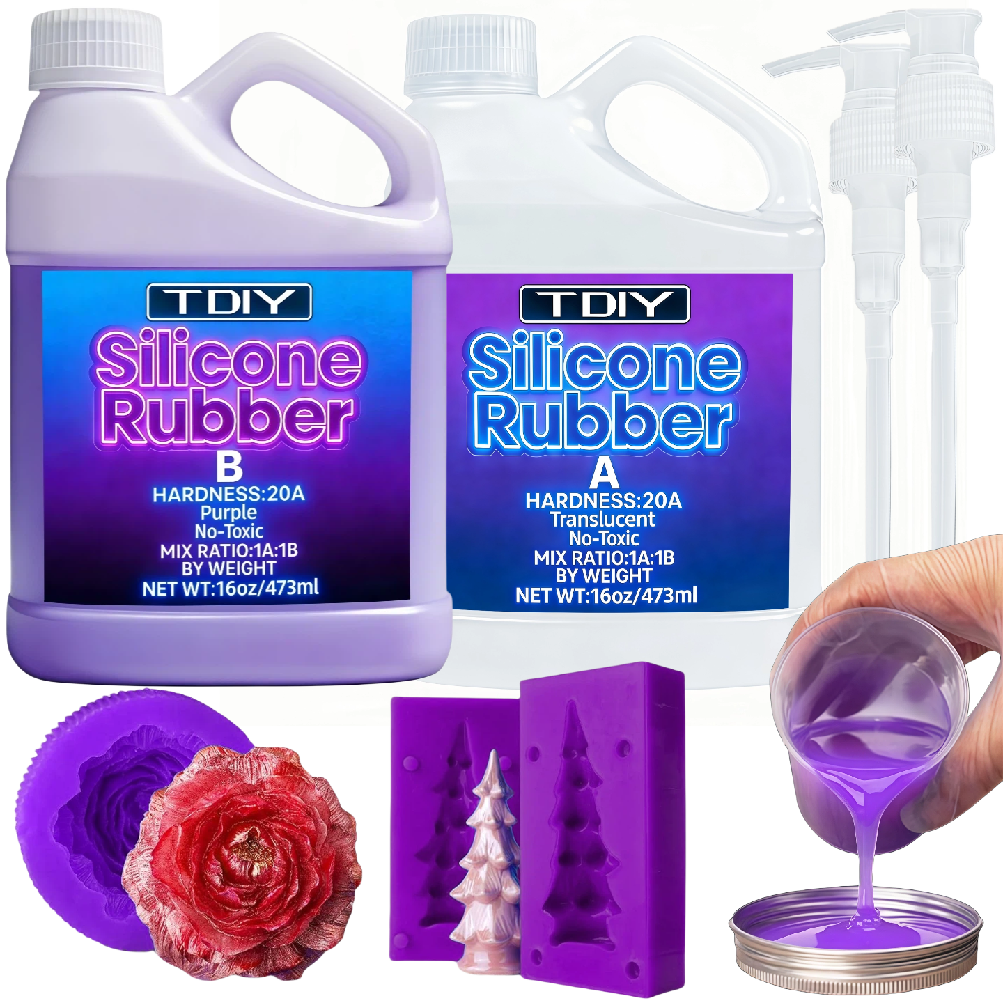 Liquid Silicone Rubber Kit - H - Soap Making Liquid recension och pris