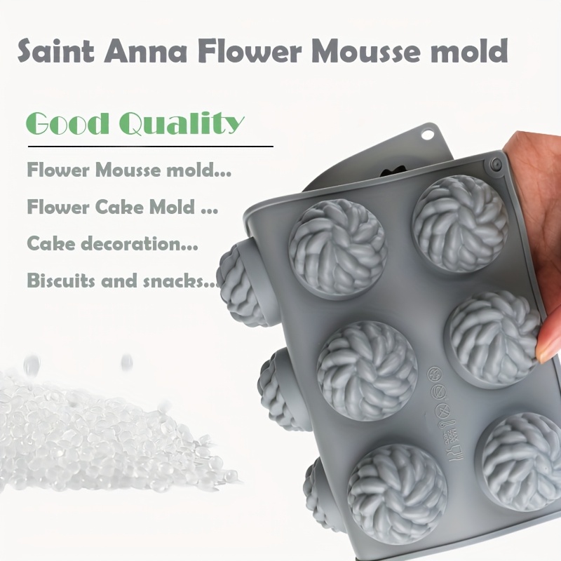 1Pc Cake Mold Santa Ana Floral - Soap Making Easy recension och pris