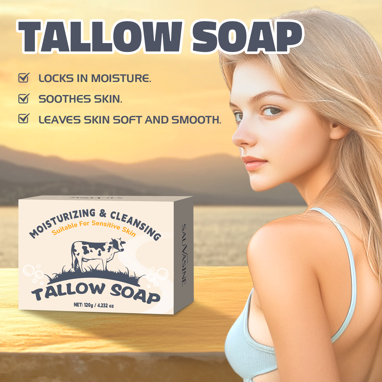 120g Handmade Beef Tallow Soap - Soap Making Olive Oil recension och pris