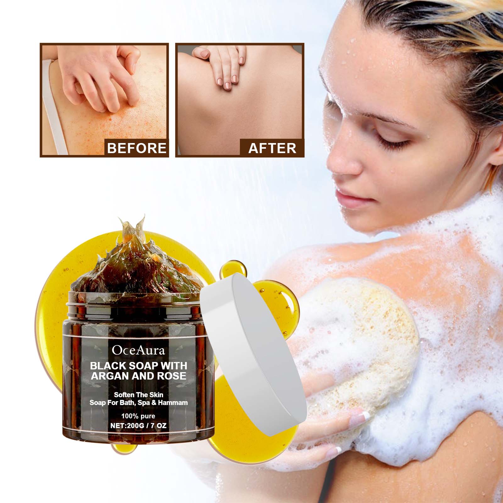 OCEAURA Black Soap With Argan  - Soap Making Fragrance Oil recension och pris