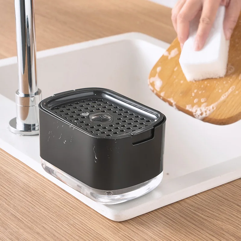 Soap Dispenser With Sponge Hol - Soap Making Liquid recension och pris