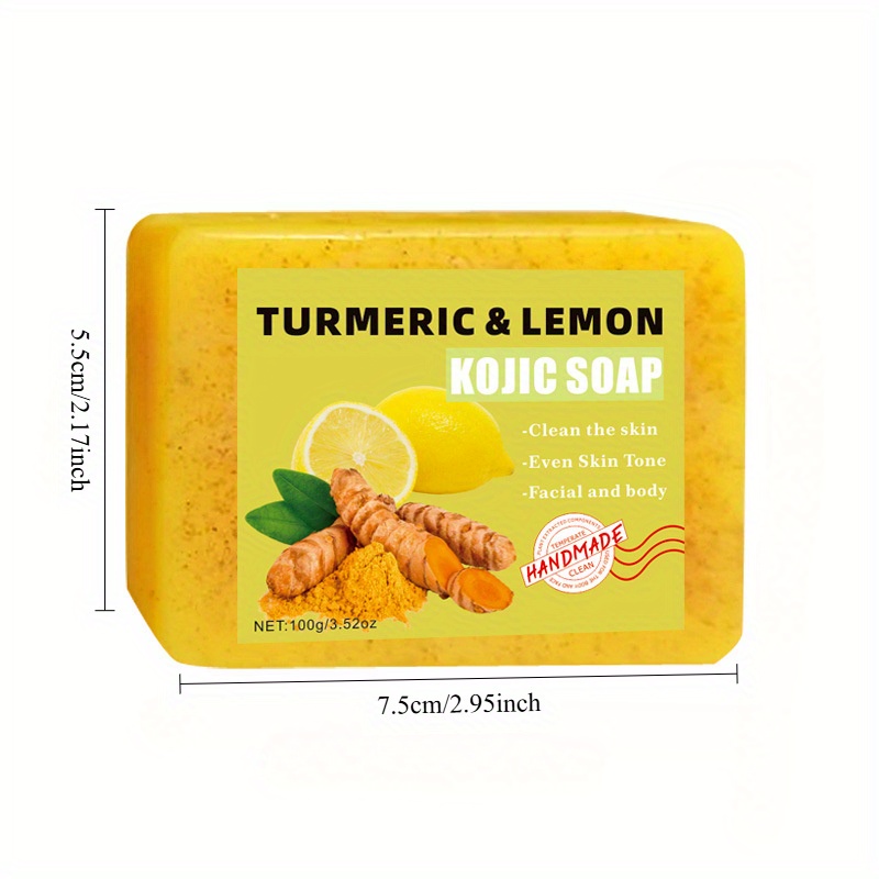 3PCS Lemon Turmeric Kojic Acid - Soap Making Olive Oil recension och pris