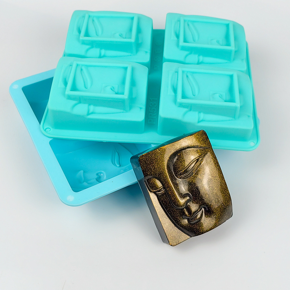 4 Holes Buddha Portrait Soap M - Soap Making Ideas recension och pris